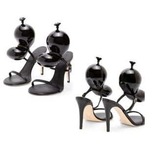 Loewe Black Sculptural Heel Sandals